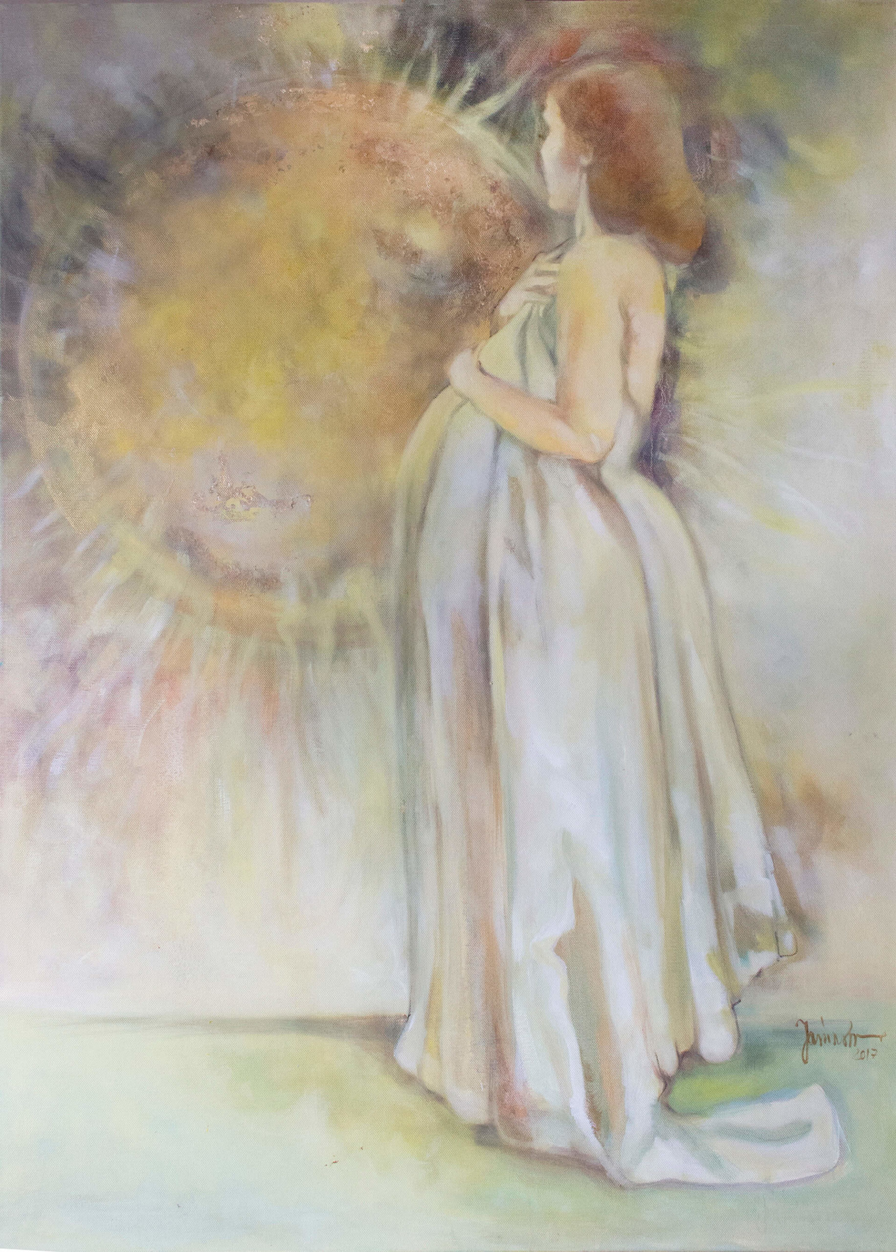 Mother and sun. 70x100 cm. oil on canvas. Sold