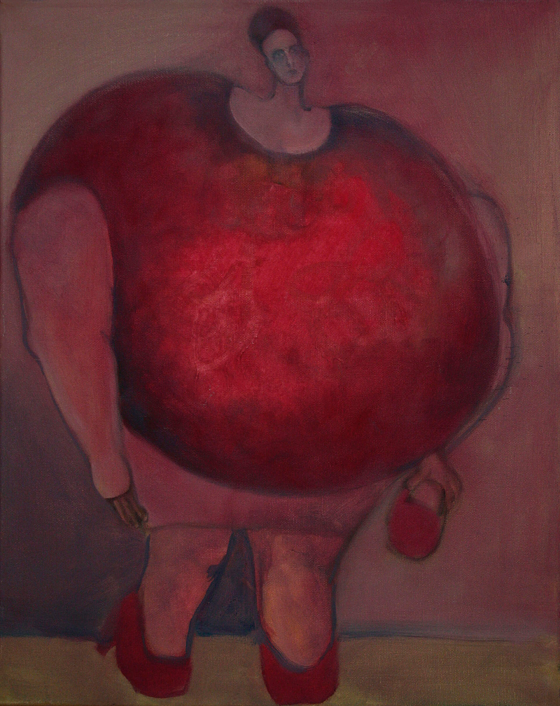 Apple Lady. 40x50 cm. Oil on canvas. Sold