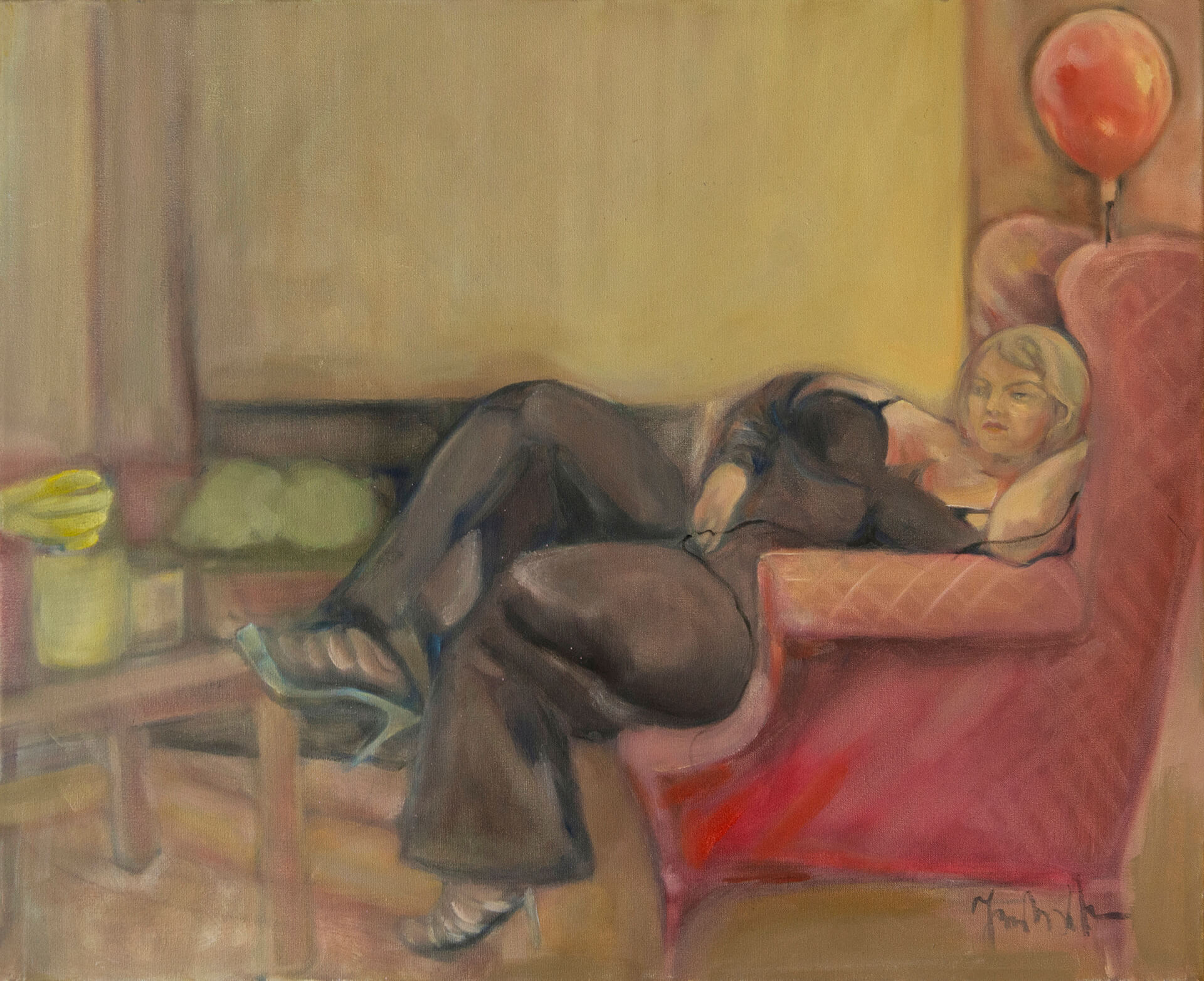 Lazy Lady. 50x60 cm. Oil on canvas. 